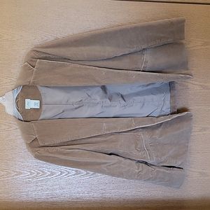 L.L. Bean tan Courdoroy blazer